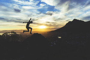 Boy jumping