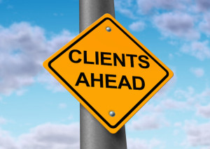 Clients Ahead Sign SS 68217166