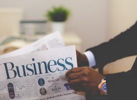 Business Section of Paper